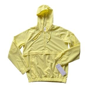 #078, Layer 8, Yellow Hooded Windbreaker, size M, NWT